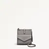 Radley London Womens Leather Wilton Way Small Ziptop Crossbody - Grey Small In Gray