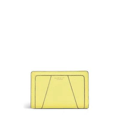 Radley London Womens Leather Wood Street 2.0 Medium Ziptop Purse - Yellow