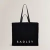 Radley London Womens Radley Large Open Top Tote Black Large Open Top Tote - Black In Black