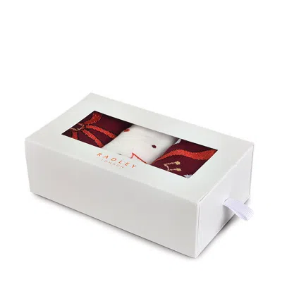 Radley London Womens Song Birds Sock Set Cranberry Sock Set - Red