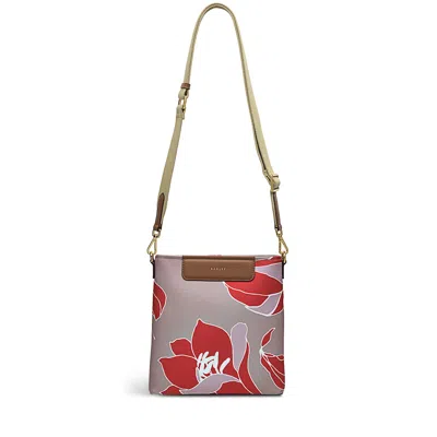 Radley London Womens Southwell Gardens - Floral Small Ziptop Crossbody - Natural In Brown