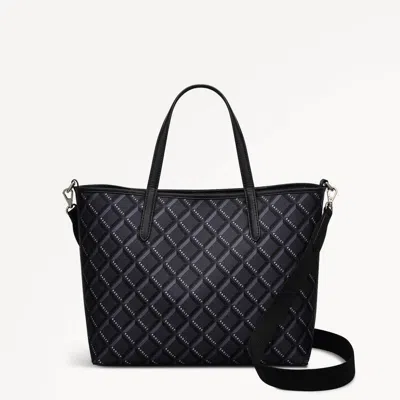 Radley London Womens Southwell Gardens - Radley Geo Open Top Grab - Black Medium