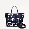 Radley London Womens Southwell Gardens-abstract Geo Open Top Grab - Blue Medium In Blue