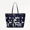 Radley London Womens Southwell Gardens-abstract Geo Open Top Tote - Blue Medium In Blue
