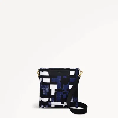 Radley London Womens Southwell Gardens-abstract Geo Small Ziptop Crossbody - Blue Small