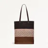Radley London Womens Stripe Top Tote Dark - Brown In Brown