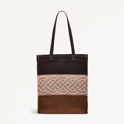 Radley London Womens Stripe Top Tote Dark - Brown