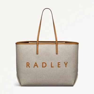 Radley London Womens Sutherland Row Large Open Top Tote - Brown Large