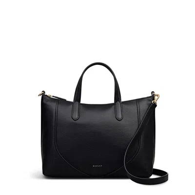 Radley London Wood Park Medium Ziptop Satchel Bag In Black