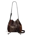 Radley London York Mews Patchwork Mini Drawstring Shoulder Bag In Brown