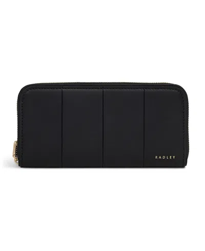Radley London York Mews Patchwork Small Zip Around Wallet In Black