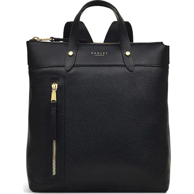 Radley London Zippy Slim Zip Top Backpack In Black