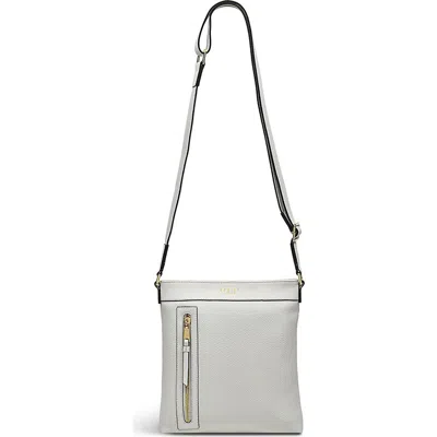 Radley London Zippy Small Ziptop Leather Crossbody Bag In Bright White