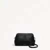 Radley London Ziptop Black Faux Croc Crossbody