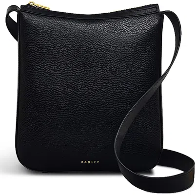 Radley Longford Lane Slim Leather Crossbody Bag In Black