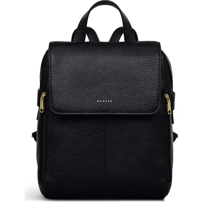 Radley Lorne Close Medium Flapover Backpack In Black