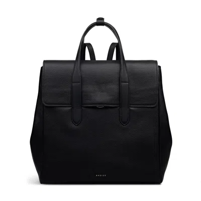 Radley Mayfair Lane Medium Flapover Backpack In Black