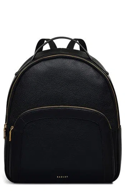 Radley Merchant Hall Medium Leather Backpack In Black