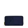 Radley Mount Row Zip Continental Wallet In Blue