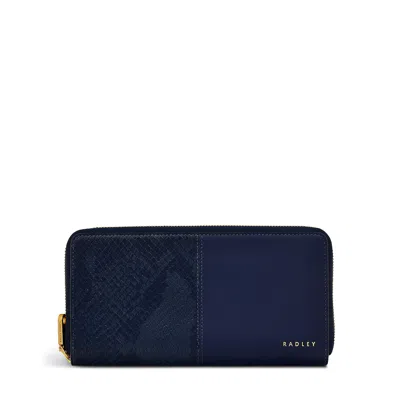 RADLEY MOUNT ROW - FAUX SNAKE LARGE ZIP AROUND WALLET
