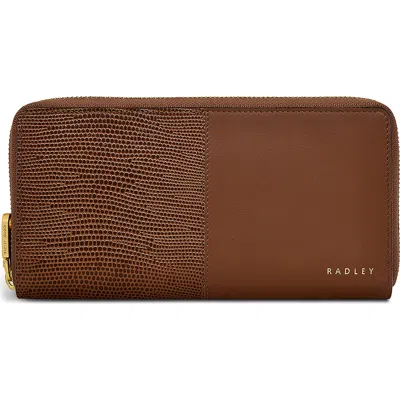 Radley Mount Row Lizard Embossed Zip Continental Wallet