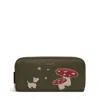 Radley Mushroom Mate Large Zip Around Wallet In Brown