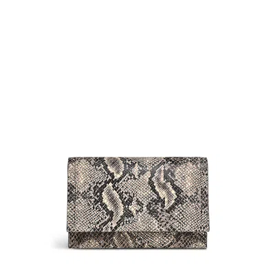 Radley Oak Street - Faux Snake Medium Flapover Wallet In White