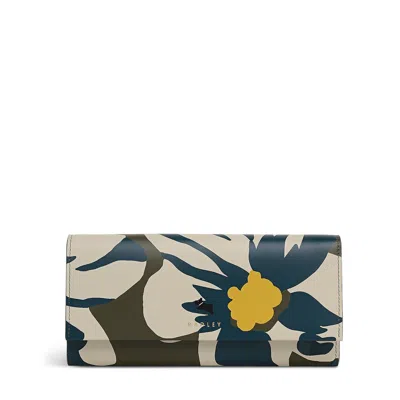 Radley Perfect Poppies Large Flapover Wallet In Multi