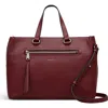 Radley Pickwick Medium Ziptop Satchel Bag In Burgundy