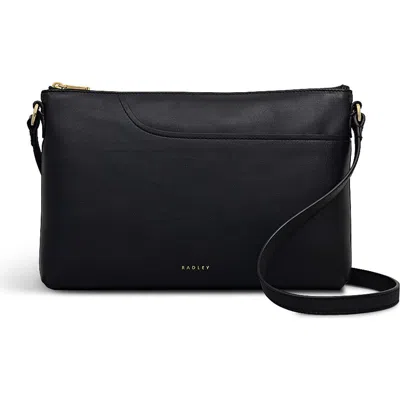 Radley Pockets Medium Ziptop Crossbody Bag In Black
