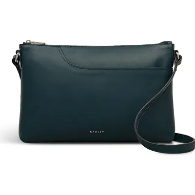 Radley Pockets Medium Ziptop  Crossbody Bag In Blue