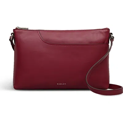 Radley Pockets Medium Ziptop Crossbody Bag In Red