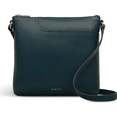 Radley Pockets Small Ziptop  Crossbody Bag In Blue