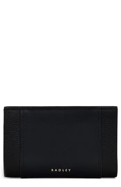 Radley Regents Row Medium Bifold Leather Wallet In Black