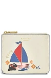 Radley Sail Away Small Zip Wallet In White