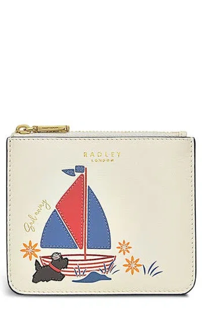 Radley Sail Away Small Zip Wallet In White