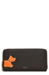Radley Scottie Stamp Bifold Leather Wallet In Brown