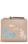 Radley Sea Swimming Bifold Leather Wallet In Multi