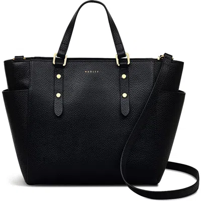 Radley Silk Street Medium Ziptop Satchel Bag In Black