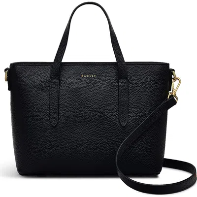 Radley Silk Street Small Open Top Satchel Bag In Black