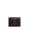 Radley Sloane Mews - Faux Croc Medium Flapover Wallet In Brown