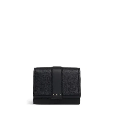 Radley Sloane Mews Medium Flapover Wallet In Black