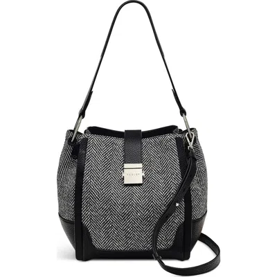 Radley Sloane Street Herringbone Medium Crossbody Bag In Black