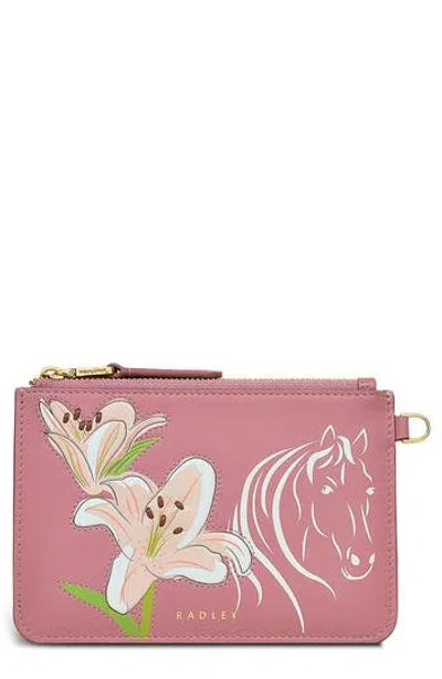 Radley Small Kentucky Derby Zip Wallet In Pink