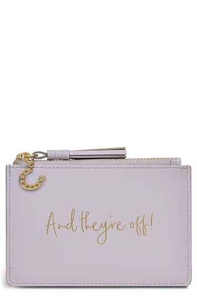Radley Small Kentucky Derby Zip Wallet In Purple