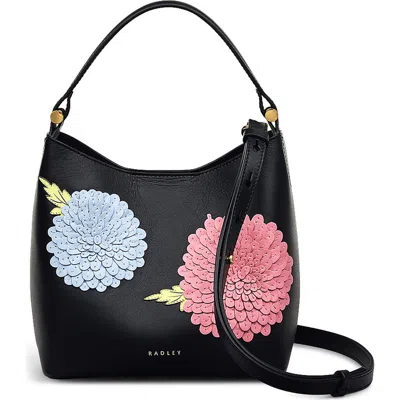 Radley Small Royal Horticultural Society Crossbody Bag In Black
