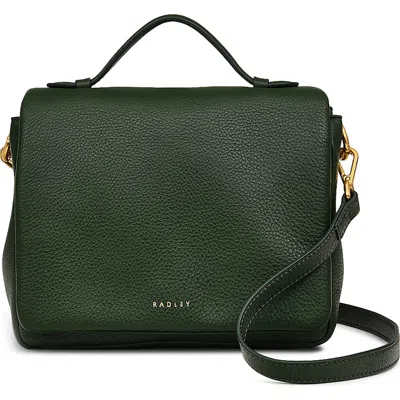 Radley Small Weston Street Flapover Crossbody Bag In Green