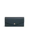 Radley St Pancras Lane - Saffiano Large Flapover Wallet In Blue