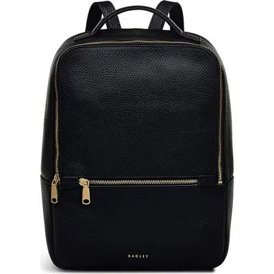 Radley Sunny Dene Leather Backpack In Black