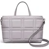 Radley Sunny Dene Small Zip Quilted Leather Satchel In Purple